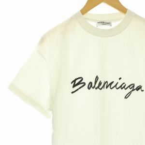 BALENCIAGA ロゴプリント Tシャツ XS ホワイト 612965