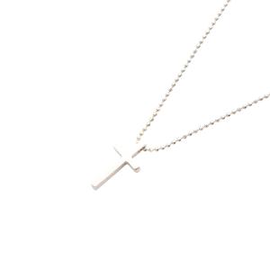 VENDOME AOYAMA クロスネックレス K18WG ダイヤモンド0.12ct