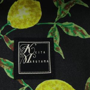 KEITA MARUYAMA レモン柄TOTE BAG トートバッグ ショルダーバッグ ブラック /YO27 SH