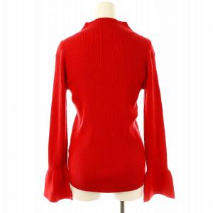 Ron Herman RHC 24SS ベルスリーブ リブニット セーター 長袖 ハイネック S 赤 /NR OS SH