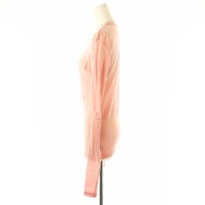 AURALEE 23AW SUPER SOFT WOOL SHEER L/S TEE カットソー ウール 1 ピンク /MI