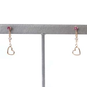 イヤリング ハートモチーフ K10 ゴールド /YO10 SH