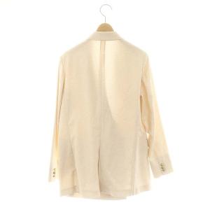 PLST 23SS リネンブレンドダブルジャケット テーラードジャケット M ベージュ /DF OS