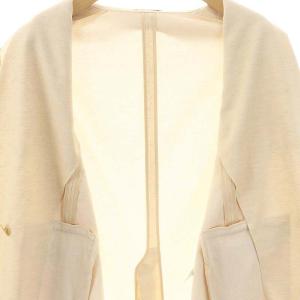 PLST 23SS リネンブレンドダブルジャケット テーラードジャケット M ベージュ /DF OS