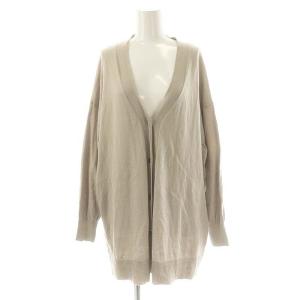 Kagure コットンシルク混 カーディガン ニット F グレージュ /ES OS