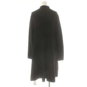 Spick&Span 24AW ガーター編フレアチュニックワンピース ニット 膝丈 ブラック