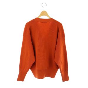 JOURNAL STANDARD relume 23AW ウォッシャブルストレッチニットVネックカーディガン 長袖 F オレンジ /AT OS