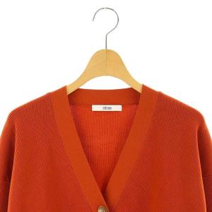 JOURNAL STANDARD relume 23AW ウォッシャブルストレッチニットVネックカーディガン 長袖 F オレンジ /AT OS