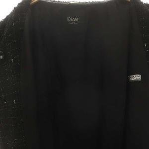 JOURNAL STANDARD L'ESSAGE 24AW MANTECO GIOLICA ツイードコート ブラック