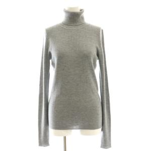 Rib T/N Knit リブニット カットソー タートルネック F グレー /AT OS
