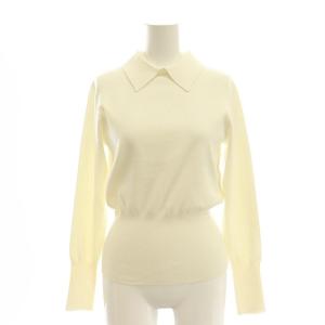 POLO NECK L/S KNIT S ホワイト