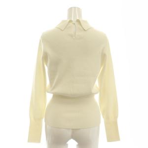 MADISONBLUE POLO NECK L/S KNIT S ホワイト