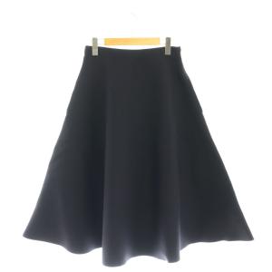 23AW ミモレフレアニットスカート M ダークネイビー