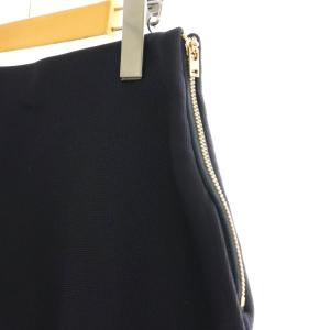 MADISONBLUE 23AW ミモレフレアニットスカート M ダークネイビー