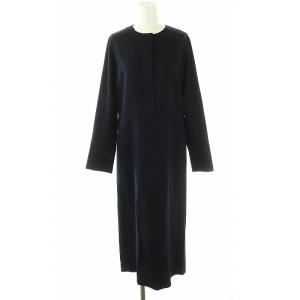 ロングスリーブワンピース ウール 38 紺 /MI OS