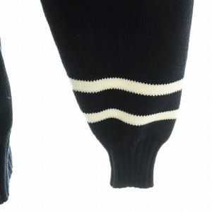 MONCLER 23AW モノグラムパッチ コットンベルベット ニット M