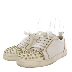 Christian Louboutin RUSH SPIKE FLAT CALF LUX スニーカー ローカット スタッズ スパイクローカット