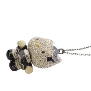 SWAROVSKI Hello Kitty Gothic ペンダント ネックレス シルバー色 /YO15
