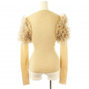 FRAY I.D ギャザーフリルショルダーリブニット カットソー 長袖 F ベージュ /NR OS