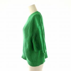 FRAY I.D 23SS 変形パフスリーブニットプルオーバー セーター 半袖 F 緑 グリーン /AT OS