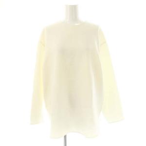 22AW ダブルクロスTeeブラウス 長袖 F 白 ホワイト /AT OS