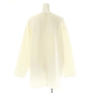 yori 22AW ダブルクロスTeeブラウス 長袖 F 白 ホワイト /AT OS