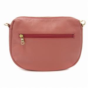 russet ショルダーバッグ レザー シボ革 ピンク /JS