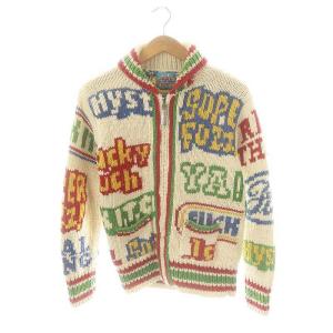 ロゴ ジップアップ カウチンニット カーディガン FREE マルチカラー /MI OS