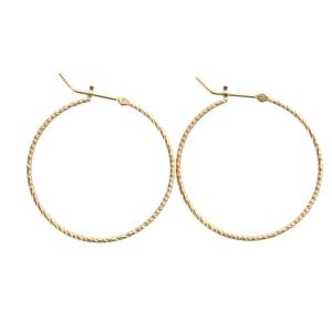 agete フープピアス K10 ゴールド 10132112045 /YO16