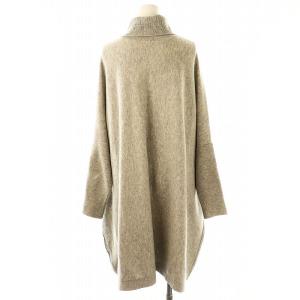 BEARDSLEY 24AW ビッグニットタートル セーター チュニック 長袖 F グレー /DF OS