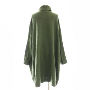 BEARDSLEY 24AW ビッグニットタートルネック セーター ウール F 深緑 /MI OS
