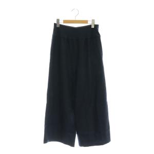 ウエストリブデニムパンツ ワイドパンツ 1 濃紺 インディゴ /ES OS