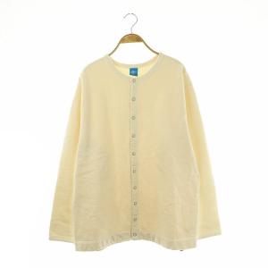 CREW SWEAT CARDIGAN スウェットカーディガン 裏起毛 L アイボリー /DO OS AD