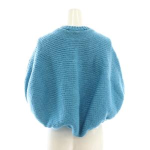 COMME des GARCONS GN-100010 AD1996 ニット ポンチョ バルーン ターコイズブルー