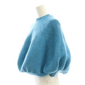 COMME des GARCONS GN-100010 AD1996 ニット ポンチョ バルーン ターコイズブルー