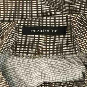 mizuiro ind mizuiroind コットン チェック シャツワンピース ロング 長袖 オーバーサイズ ブラウン /MY OS