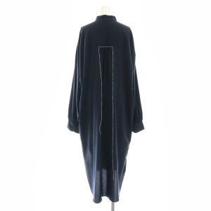 Y's ヨウジヤマモト ピンタック シャツワンピース 2 ネイビー