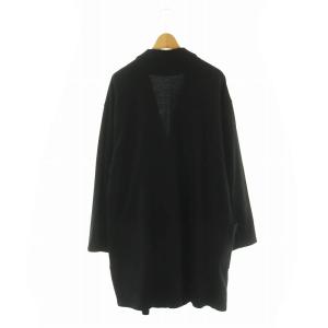 Y's コットン ジャケット テーラード オーバーサイズ 2 ブラック /DF OS