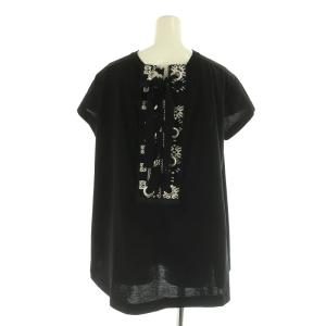 sacai 19SS バックレースアップ Tシャツ 半袖 2 ブラック