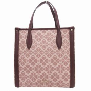 美品 ローワンスペードフラワーコーテッドキャンバス 2way トートバッグ ショルダー レザー ピンク