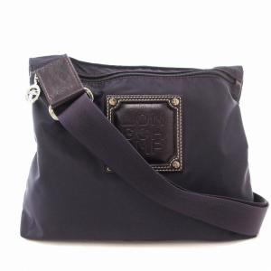 ショルダーバッグ クロスボディ 斜め掛け ナイロン フロントロゴ 紫 パープル /FF