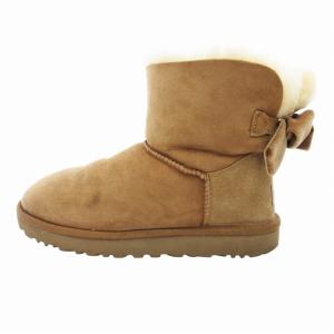 UGG Mini Bailey Bow II ムートンブーツ ショート シューズ リボン US8 25.0cm