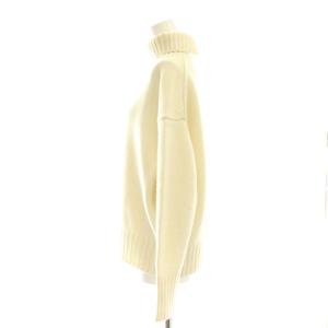 MACPHEE 23AW ラムカシミヤ タートルネックプルオーバー ニット セーター 長袖 S アイボリー /AT OS