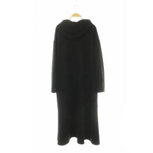 CONVERSE トウキョウ TOKYO ダンボールスウェットフーディーワンピース ロング ブラック /DF OS SH