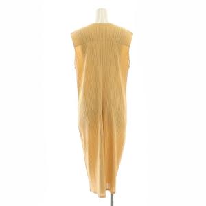 PLEATS PLEASE ISSEY MIYAKE イッセイミヤケ プリーツロングジレ ベスト 2 ベージュ PP21-JE242 /DF OS SH
