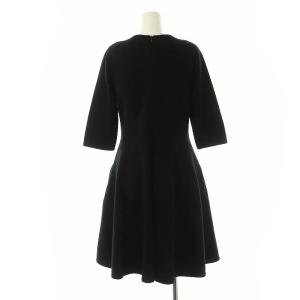 FOXEY Seamless Flare ワンピース 38 ブラック 34845