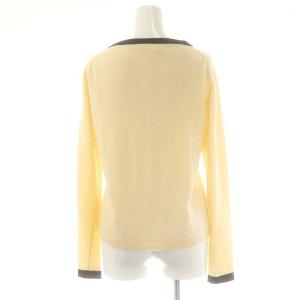 CHANEL 02A リンガーデザインカシミヤニット プルオーバー 46 クリーム色 P20178V01207