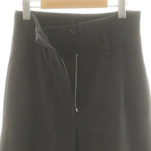 NOBLE 24AW メルトンハイウエストカービィーパンツ ワイドパンツ 36 ダークグレー /DF OS