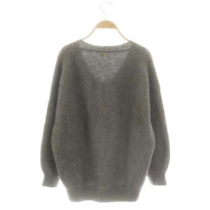 Loungedress GALLARDAGALANTE 23AW FURカシミヤVニット セーター 長袖 F グレー /DF OS