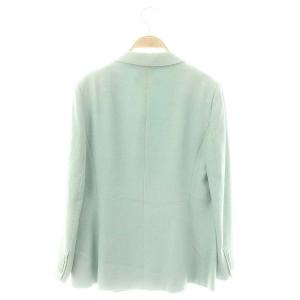 Max Mara 白タグ シルクウール テーラードジャケット 44 ミント /DF OS